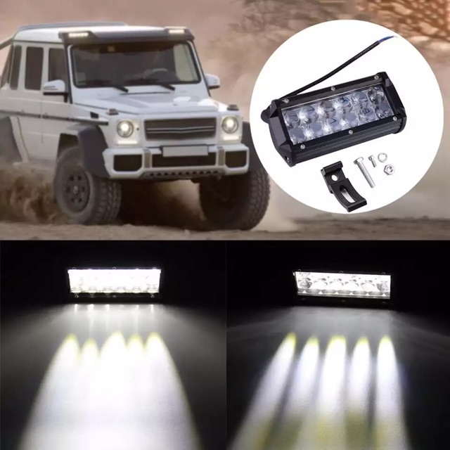 Lampu Tembak Led Lensa 4D 12 Mata Lampu Kabut 4D Lampu Offroad 4D R161