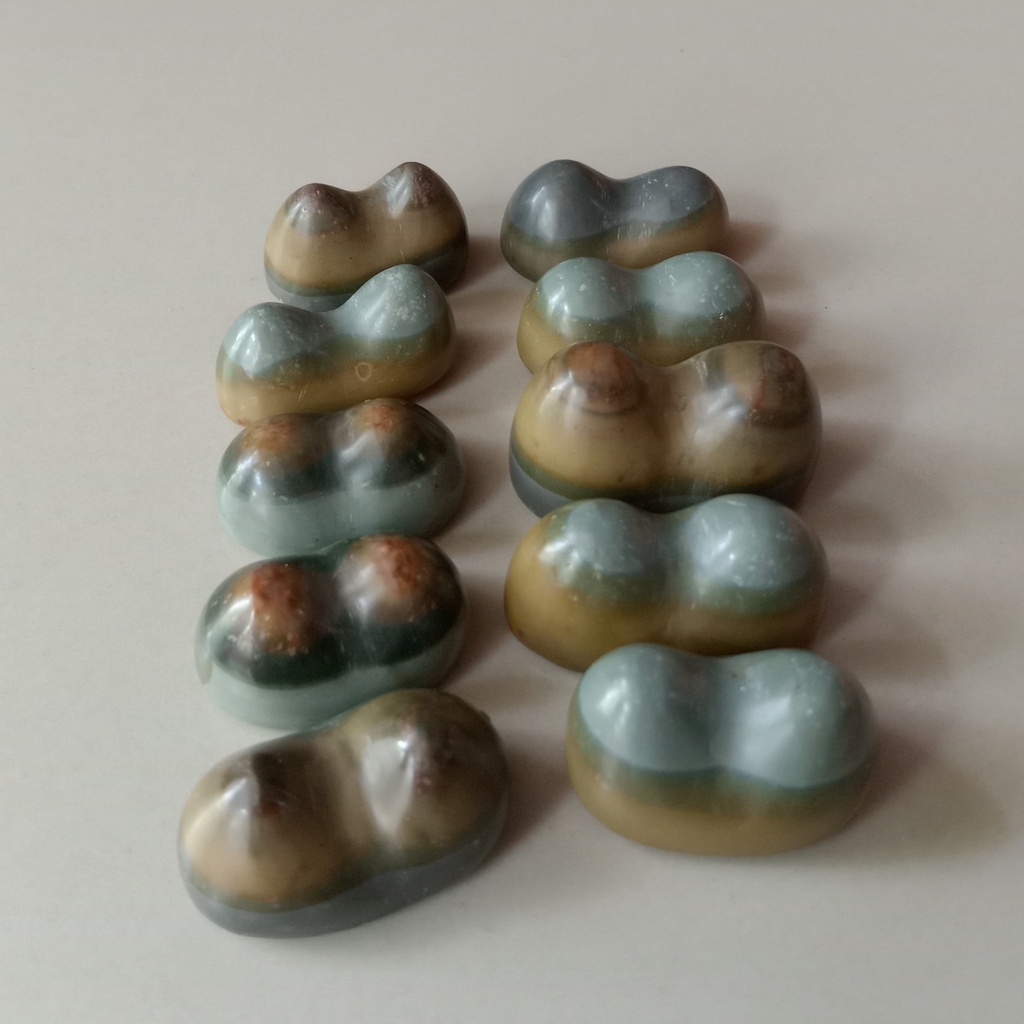 Batu Akik  Puser Bumi Kembar Asli dan Natural