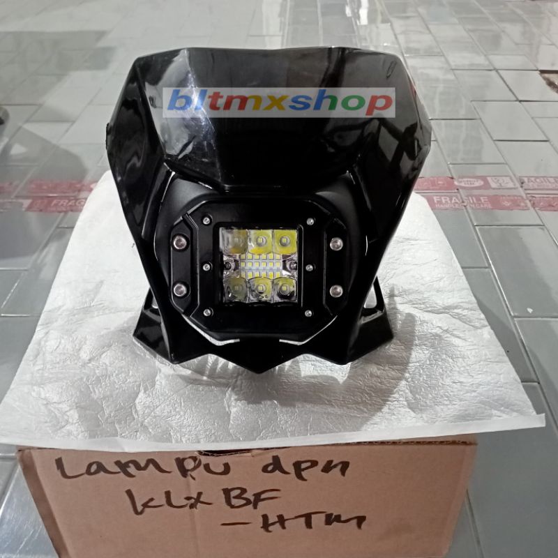 Headlamp KLX bf dtracker new 12 LED Lampu depan klx 150 bf 12 LED d tracker new Reflektor batok lamp