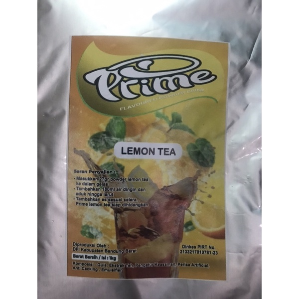 

powder drink premium lemon tea prime 1kg