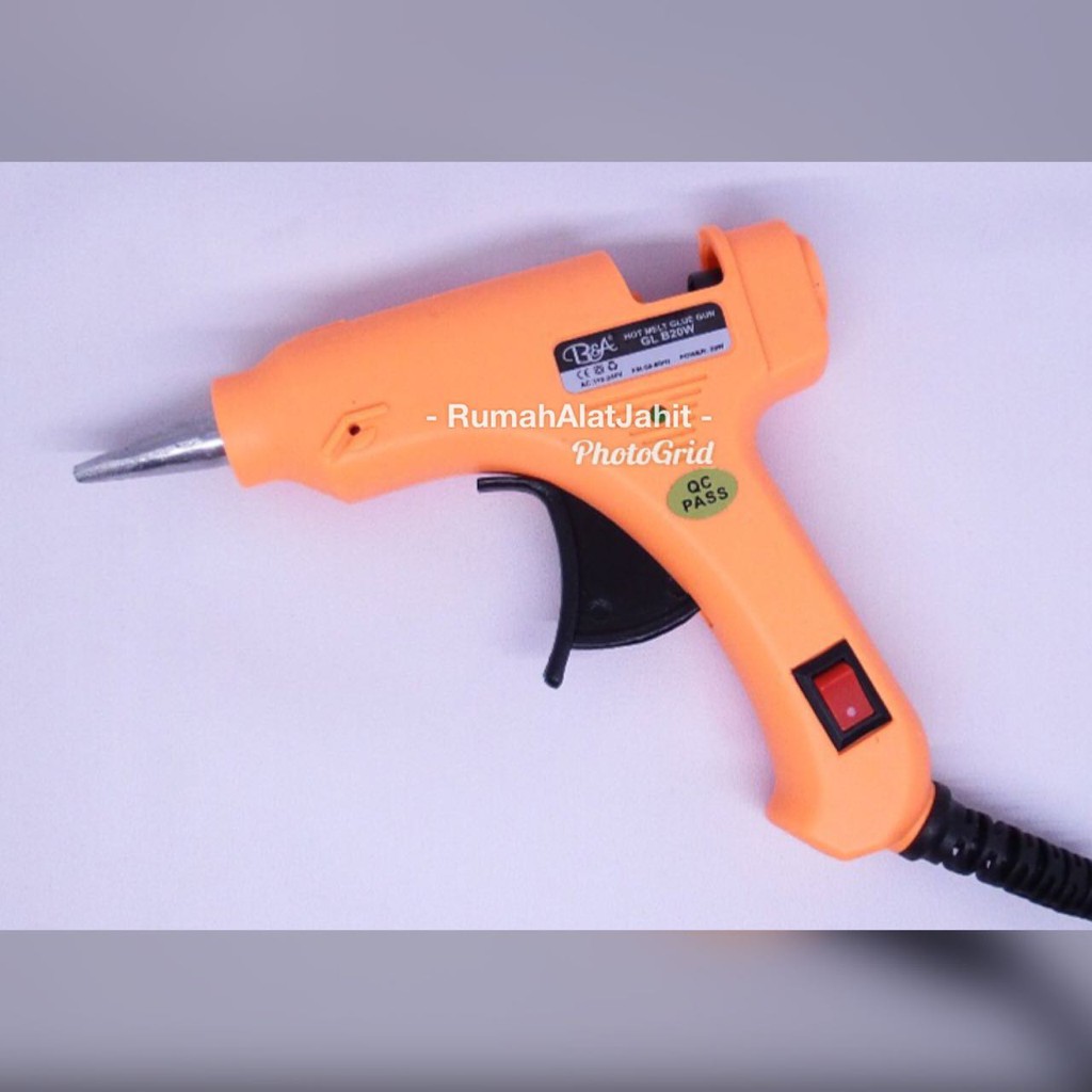 Hot Melt Glue Gun / Alat Lem Tembak merek B&amp;A 20 watt