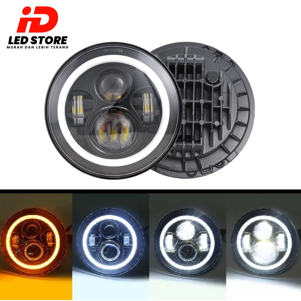 Jual HEADLAMP DAYMAKER 7 INCH JIMNY KATANA RUBICON WRANGLER TAFT