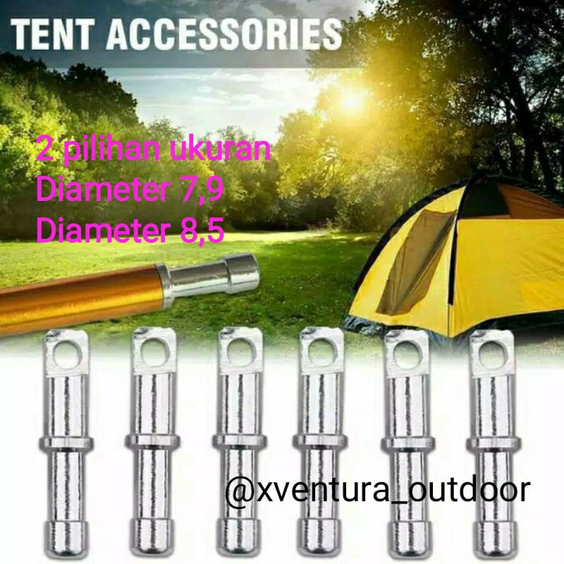 headpole ujung frame alloy dan pucukan frame fiber