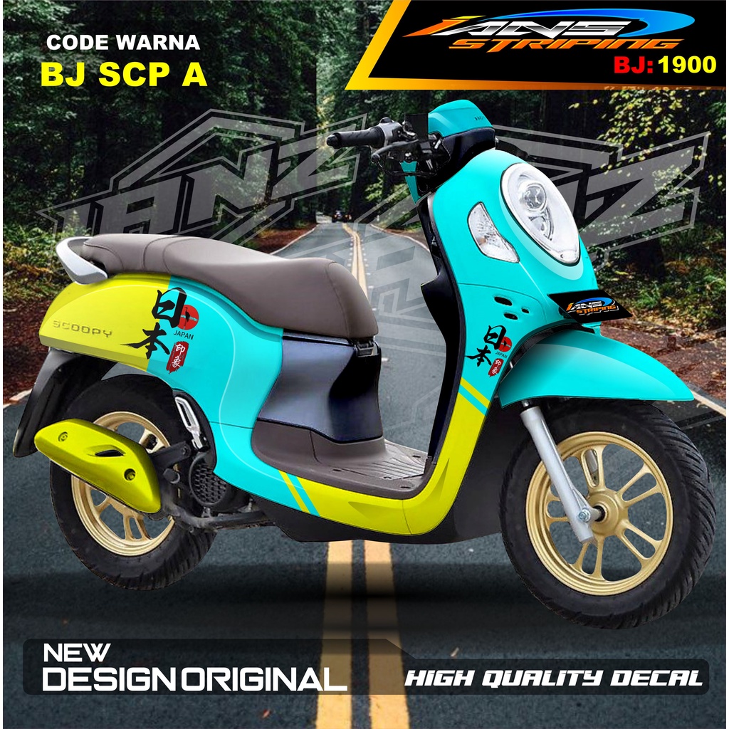 VARIASI STICKER FULL BODY SCOOPY / STICKER ALL NEW SCOOPY / STIKER FULL BODY SCOOPY TERMURAH / STIKER MOTOR SCOOPY / STIKER MOTOR