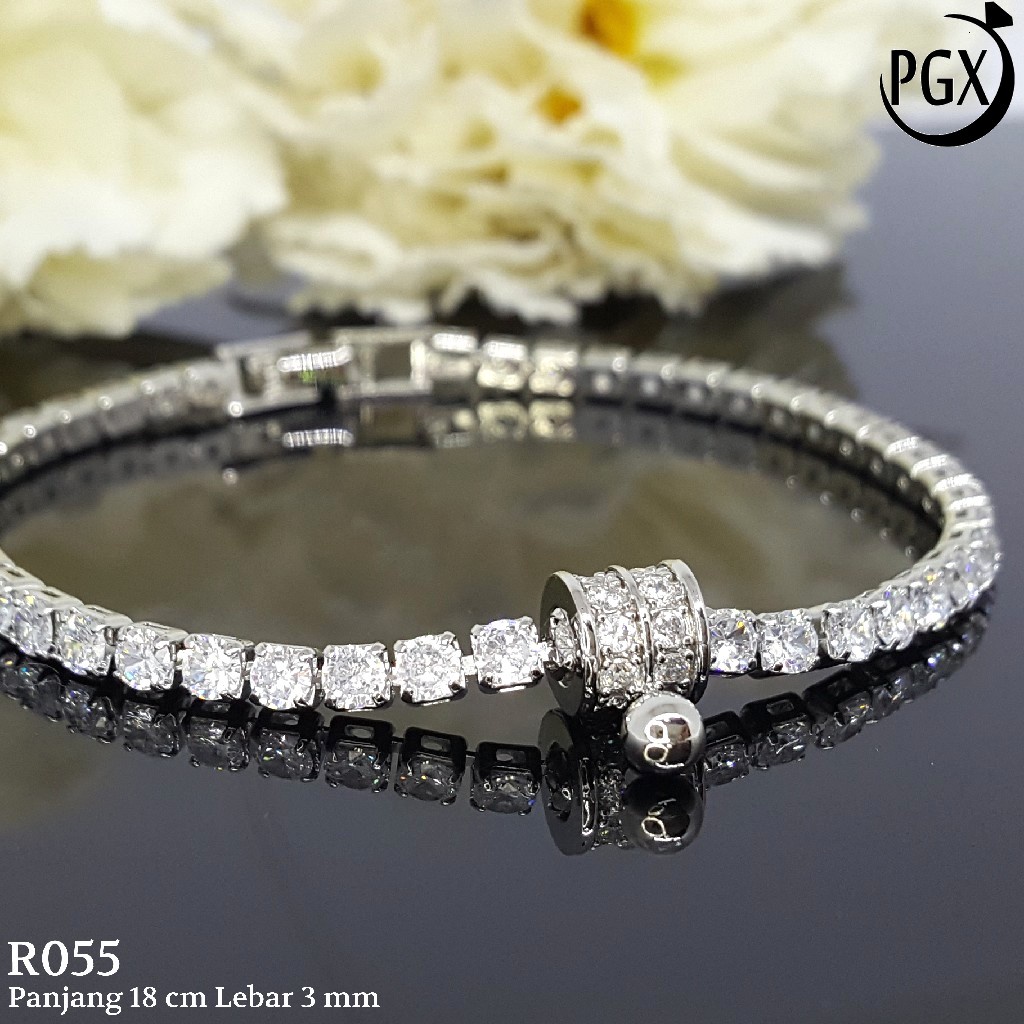 PGX Gelang Tangan Xuping Wanita Perhiasan Lapis Emas Aksesoris Fashion Premium - R055