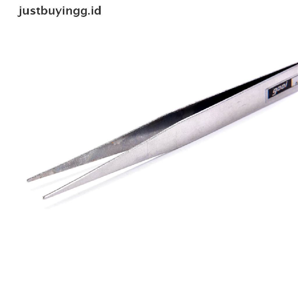 2pcs Pinset Pick Bulu Mata Bahan Stainless Steel Untuk Nail Art