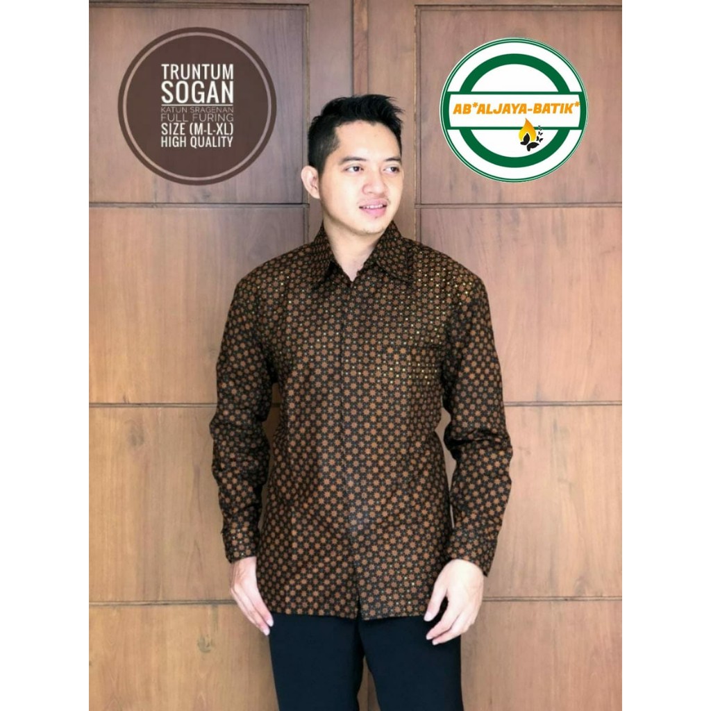 TRUNTUM SOGAN ALJAYA KEMEJA BATIK SOLO PRIA LENGAN PANJANG PENDEK LAPIS FURING ATASAN PREMIUM MODERN KATUN HALUS PEKSI GURDO PEKSI KLASIK PEKSI LANGIT PINAYUNG PRIYAYI EMAS PUSPAYIDRA RESPATI RED PEKSO ROGOSUKMO ROGOSUKMO EMAS ROGOSUKMO LAWASAN SATYA