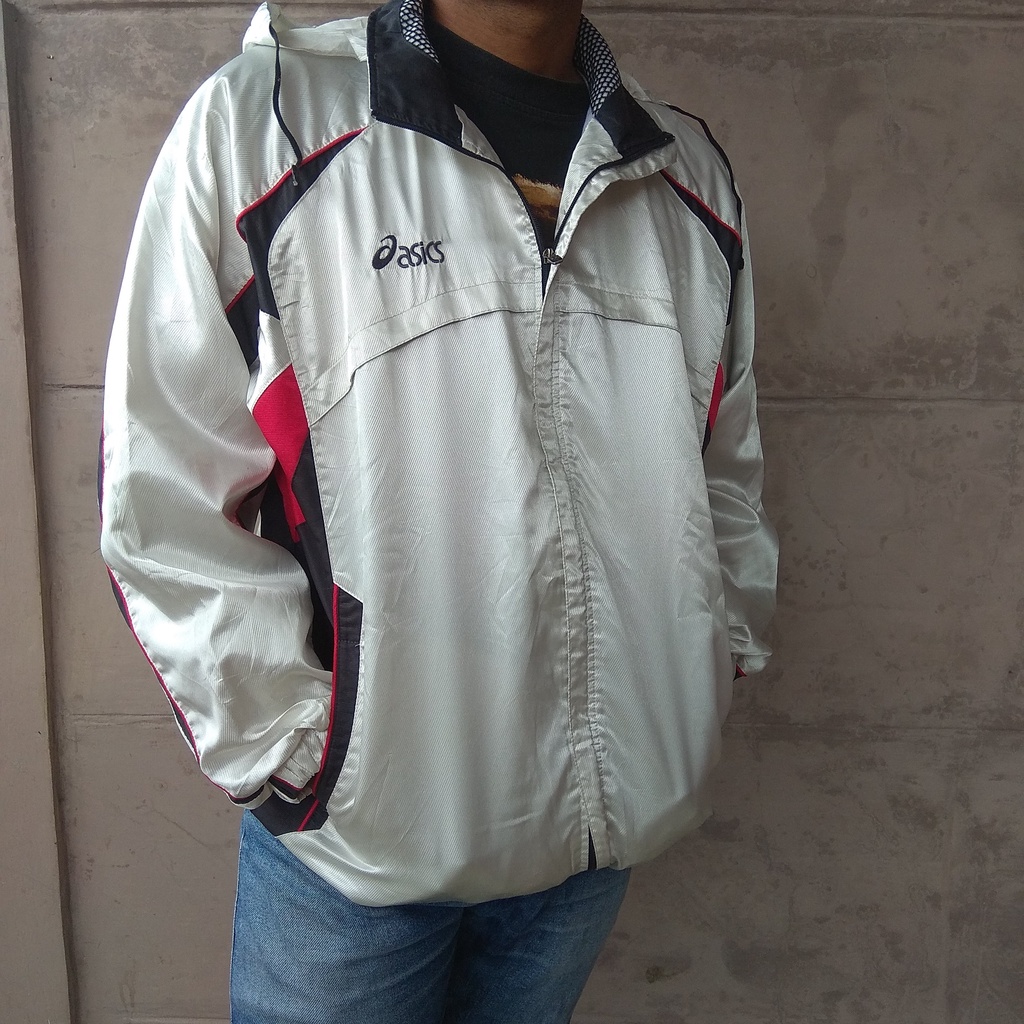 asics Vintage sport jaket oversize thrift preloved