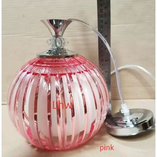lampu hias minimalis bulat arylic warna warni dekorasi
