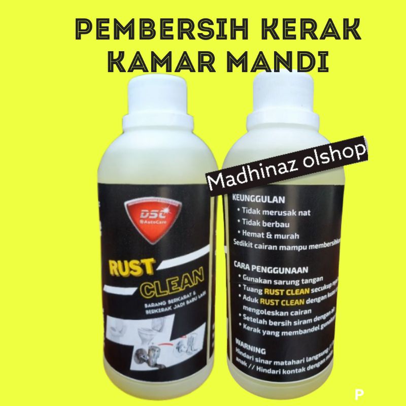 DSC RUST CLEAN 500 mlPembersih kerak kamar mandi,porselain,keramik,shower