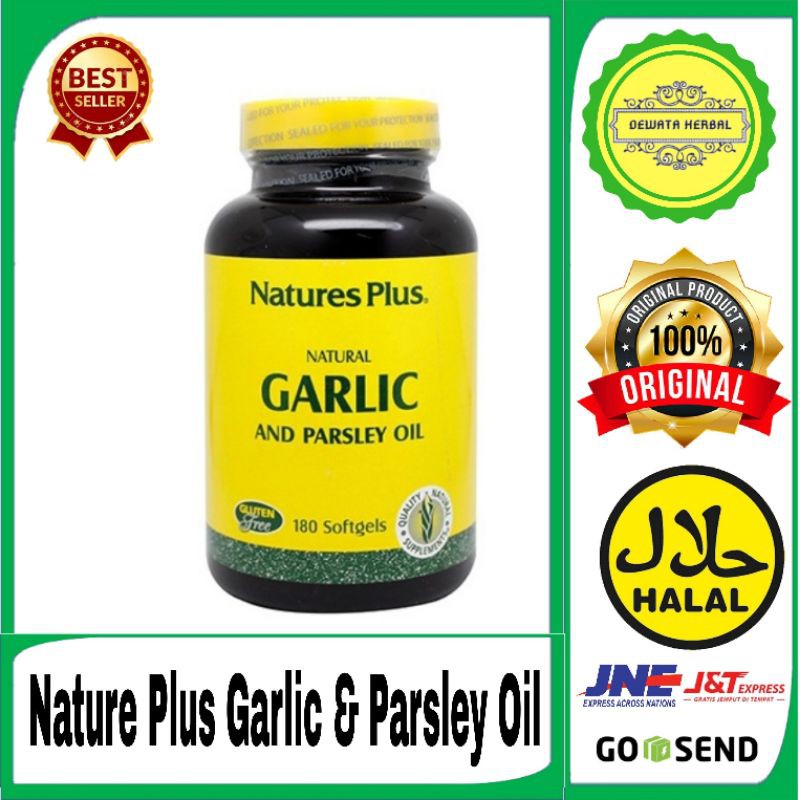 NATURE'S PLUS GARLIC & PARSLEY OIL - MEMBANTU MENURUNKAN HIPERTENSI