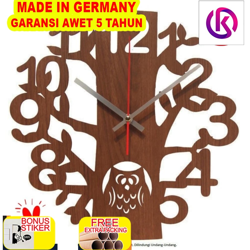 

Grosir Jam Dinding Unik Artistik - Owl Wall Clock