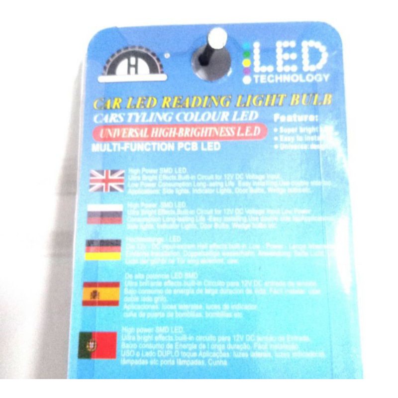 BOHLAM LED  FLASH KEDAP KEDIP BOHLAM REM LED 12 VOLT KAKI 2 DUA 1 PACK ISI 2 PCS