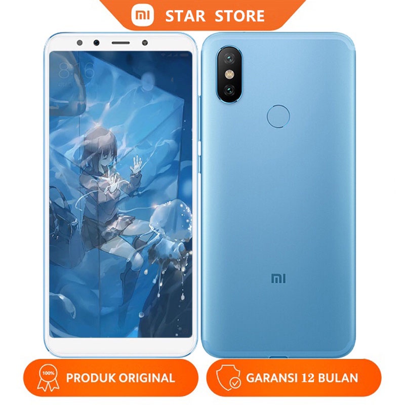 XIAOMI Mi 6X/MI A2 Smartphone 6+128GB hp xiaomi 6X  xiaomiMI A2 xiaomi 128gb Garansi 1 Tahun