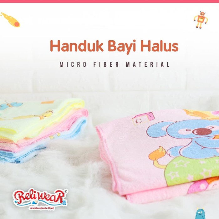 Handuk Bayi Halus 60x120 - Reliwear Handuk Micro Fiber Material - RGM-10002