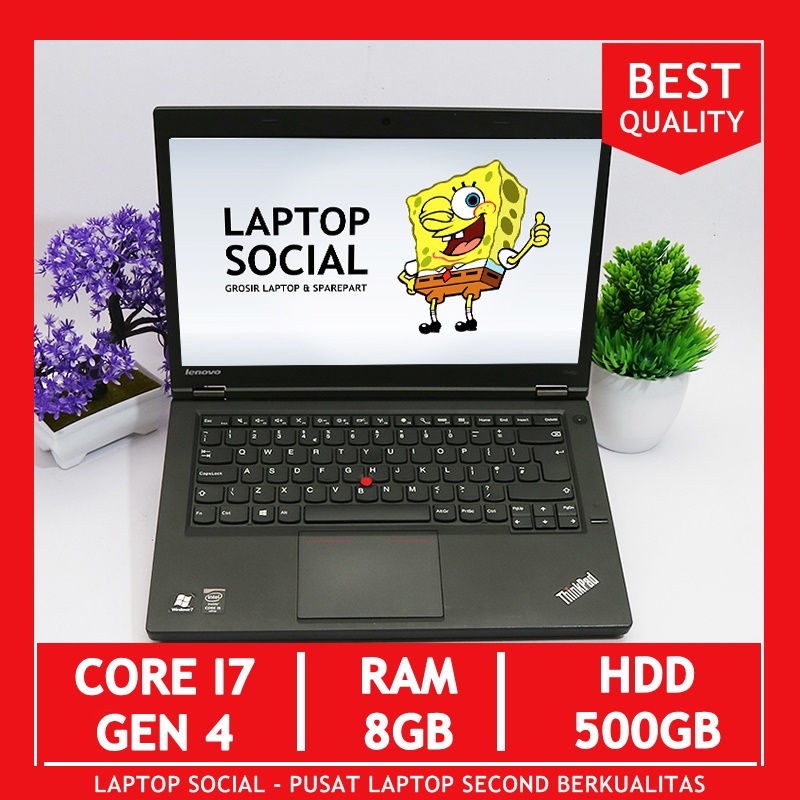 LENOVO THINKPAD T440P i7 Gen 4 8GB 500GB Laptop Bekas Termurah Second