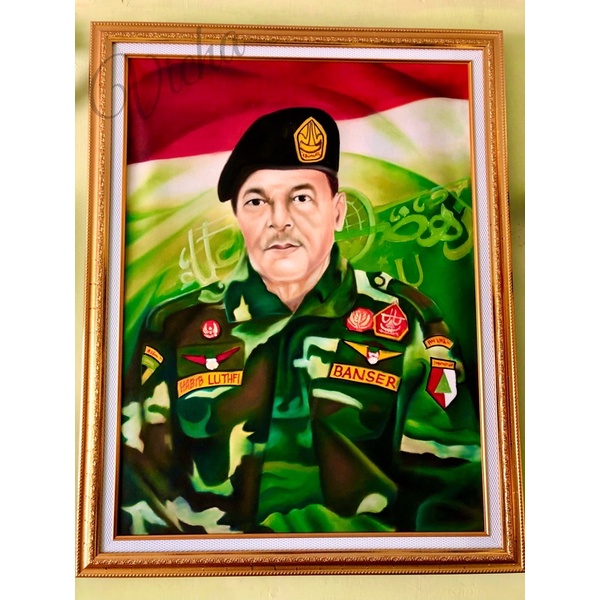 

LUKIS TANGAN HABIB LUTFI BIN YAHYA KANVAS CAT MINYAK