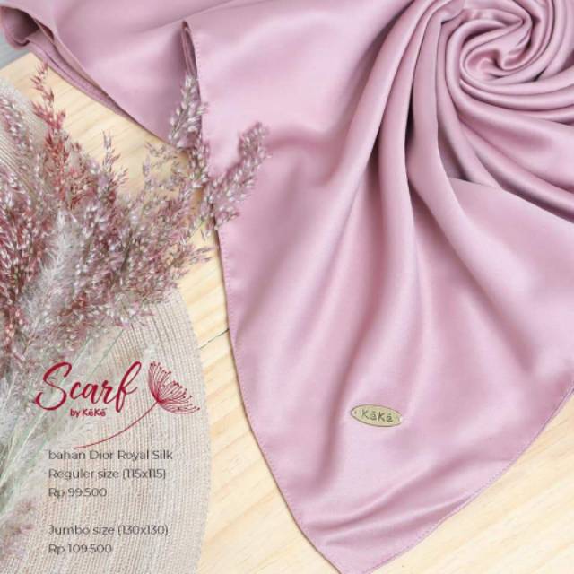 HIJAB SEGIEMPAT SYARI SILK ||  KEKE