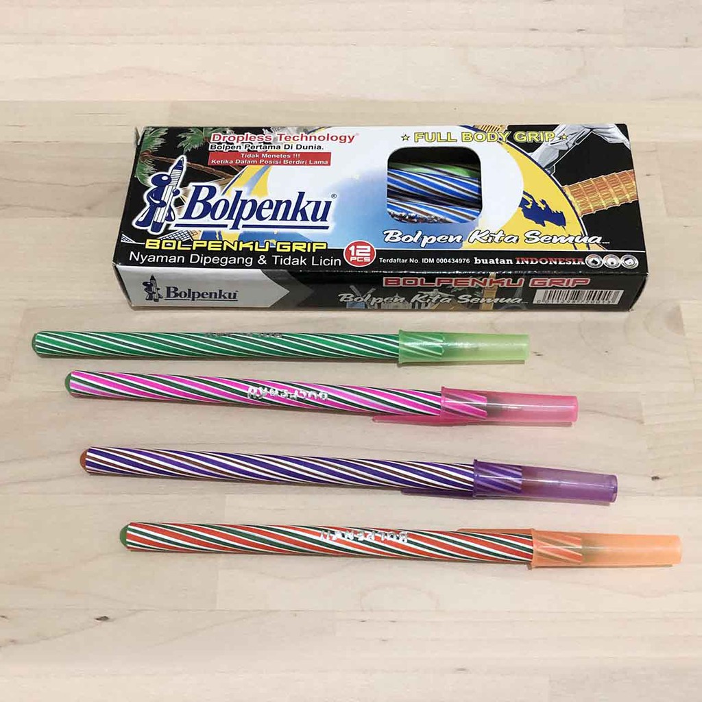 

Pulpen Hitam Bolpenku Murah - Pen Ulir Lilin Spiral Grip-1pc