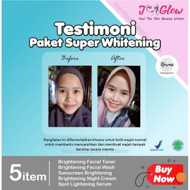 jglow skincare paket super whitening / j-glow paket super whitening / j glow paket super whitening