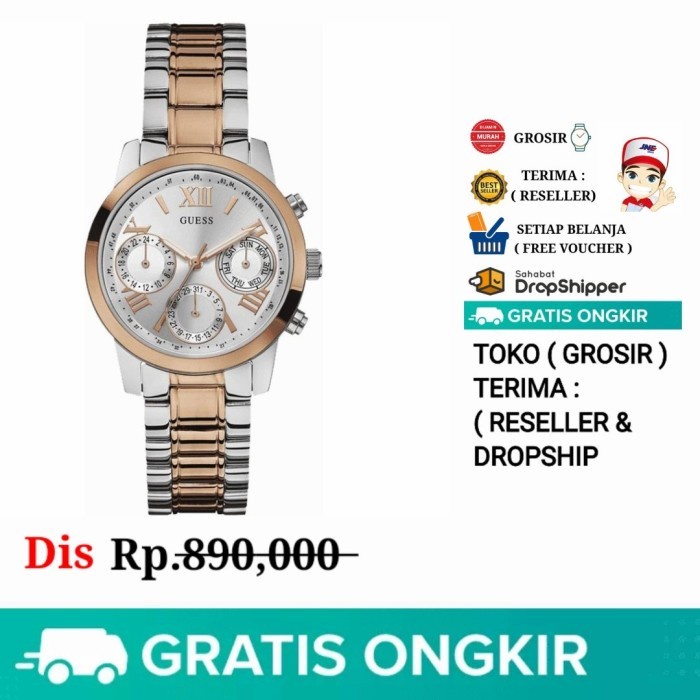 Sale Jam Tangan Wanita Guess W0448L4 Quartz Japan Stainless Steel Jam Tangan Wanita Formal Bayar dir