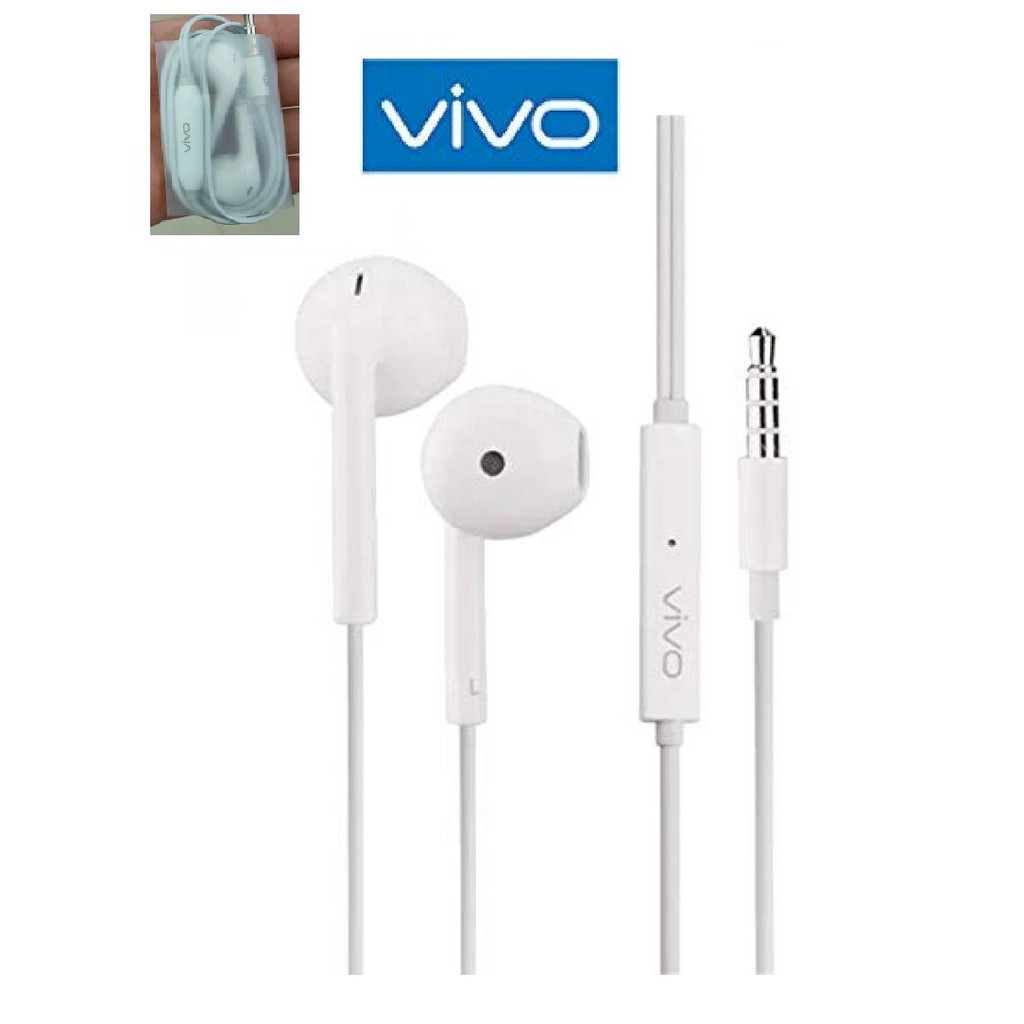 Handsfree Vivo Original Non Pack - Earphone Headset Jack 3.5mm