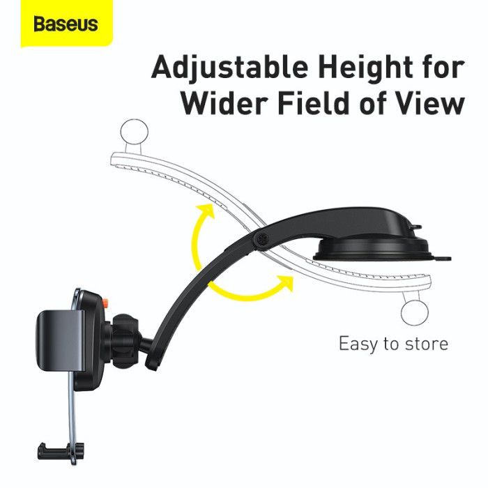 Baseus Car Mount Holder Dashboard 360 Mobile - Easy Control Clap Sunction Holder