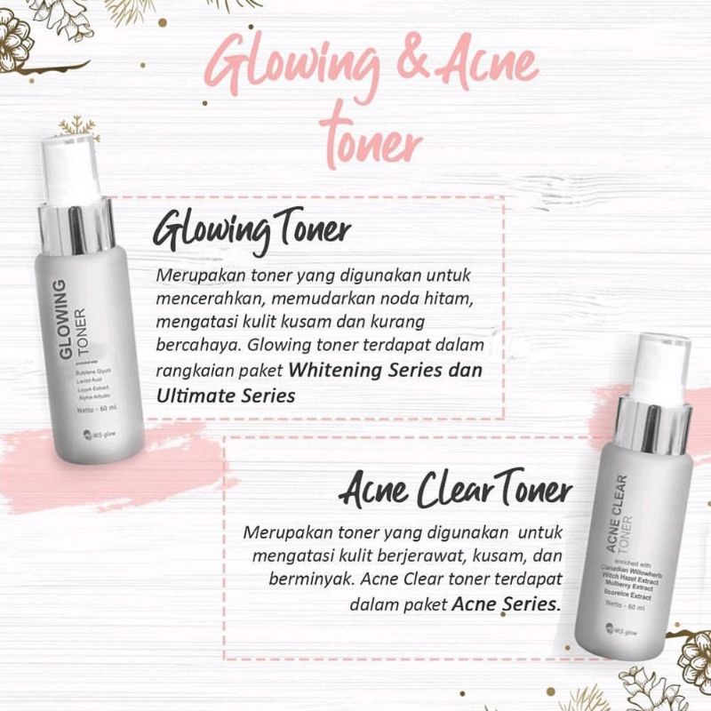 Toner Glowing Toner Acne MS Glow 100% original skincare perawatan wajah wanita termurah (bisa cod)