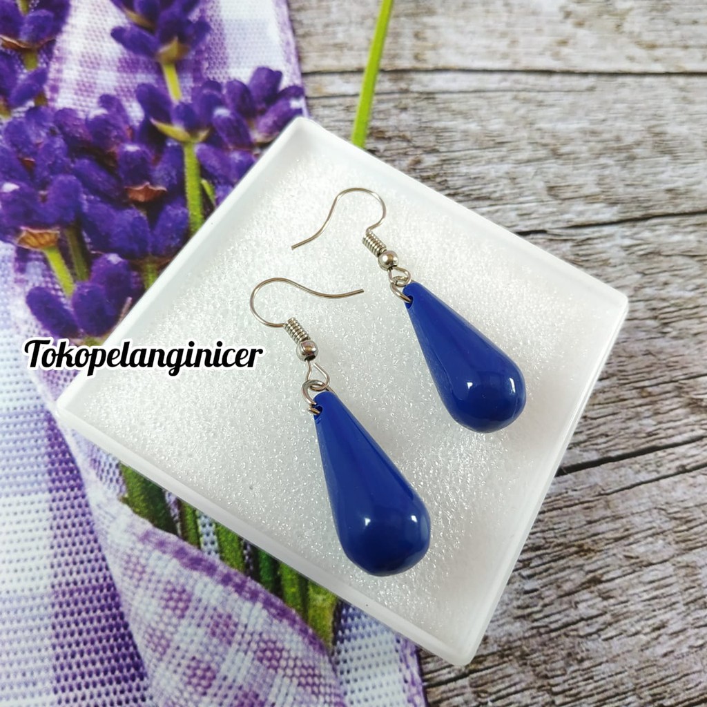 Anting Kekinian Medel Manik Tetesan Fashion Wanita By Tokopelanginicer - Giwang /Kerabu/Anting Lucu