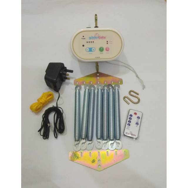 GoldenBaby Ayunan Listrik Otomatis Remote Control Musik dan Timer