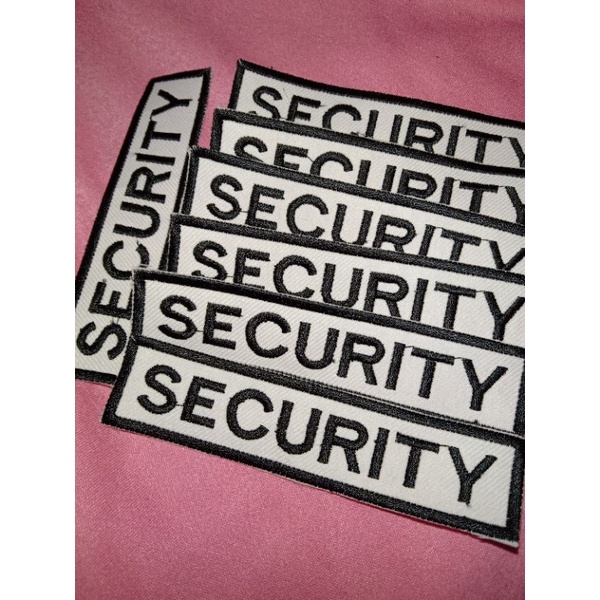 ATRIBUT BORDIR TULISAN SECURITY