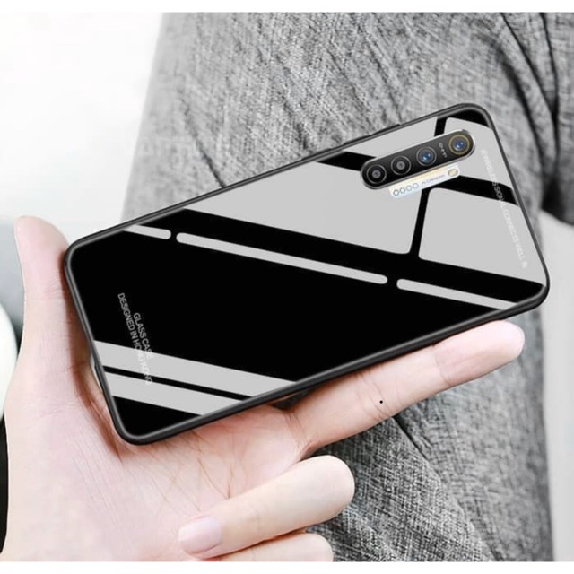 REALME XT CASE PREMIUM GLASS TERBARU SOFT CASE HANDPHONE BACK CASE HANDPHONE REALME XT