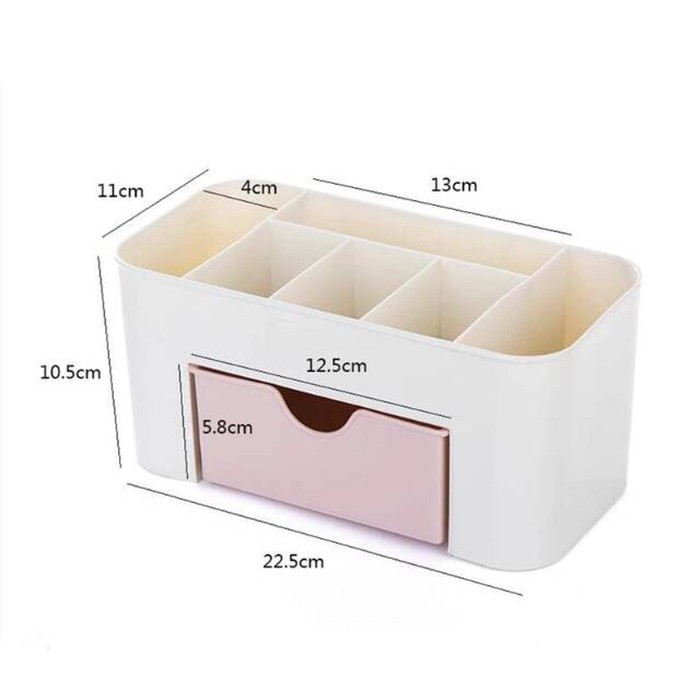 RAK KOSMETIK PLASTIK MURAH, STORAGE BOX MAKEUP BRUSH KOTAK PERHIASAN serbaguna make up kosmetik-4