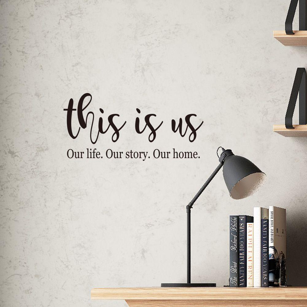 Populer This Is Us Art Vinyl Hiasan Kamar Tidur Hidup Kita Cerita Kita Rumah Kita