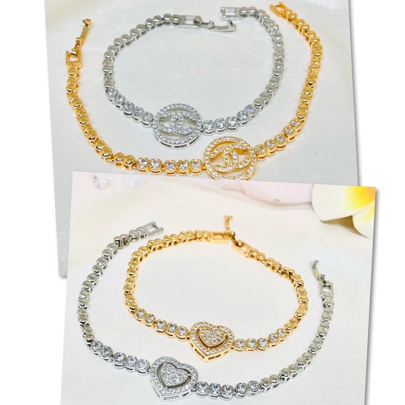 Gelang rante motif emas silver Xuping