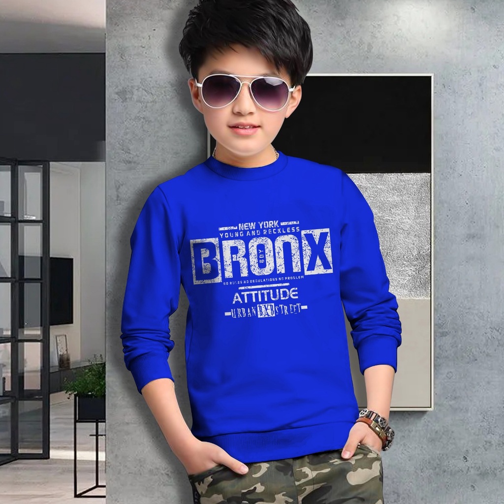 Switer Bronx Terbaru / Sweater Anak Laki-laki /  Sweeter Gaming Bahan Babyterry / FLAVA_STORE