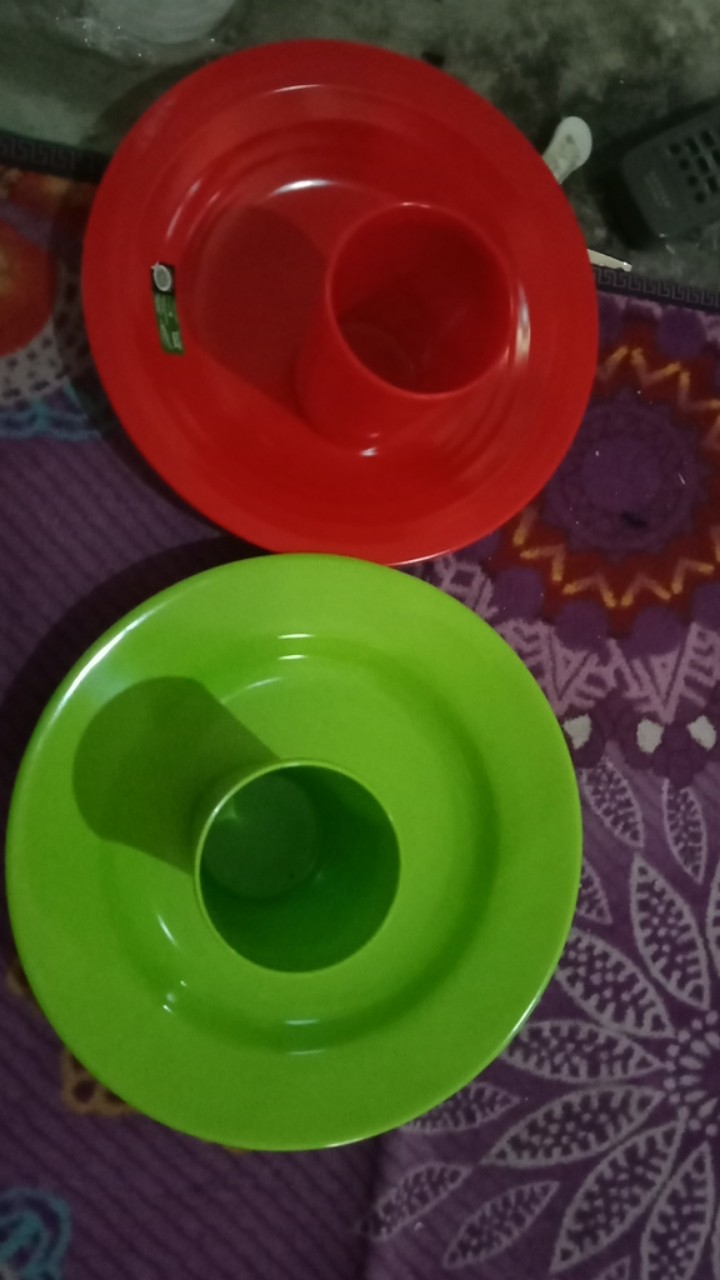 Piring Melamin Golden Flying Fish P1001