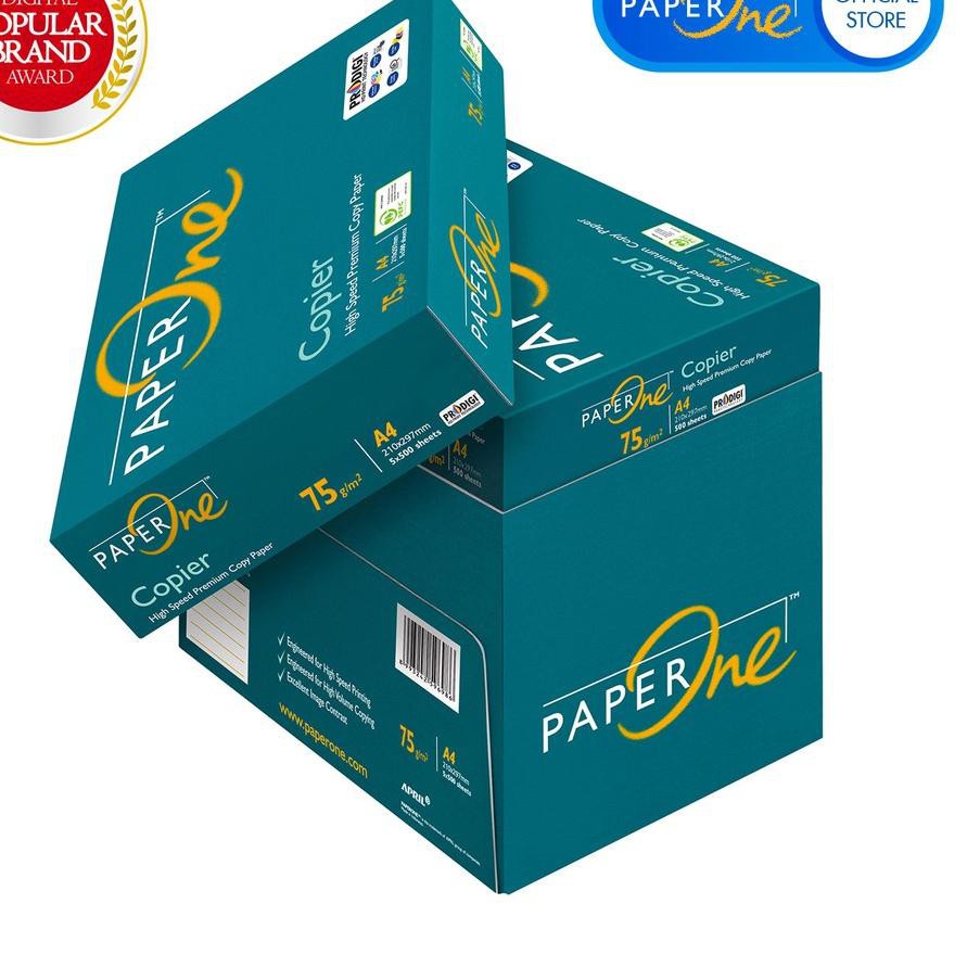 

Termurah!! KODE-491 PaperOne Kertas Fotocopy A4 75gr - 1 Box = 5 Ream