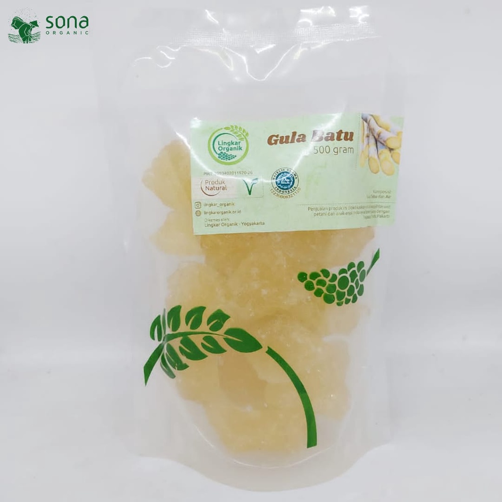 

Gula Batu 500gr - Lingkar Organik - Gula Batu Tebu