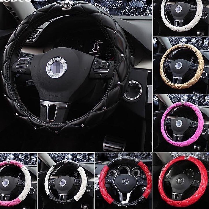 Sarung Setir Royal Crown Steering Wheel Cover Diameter 38 cm DAD mahkota