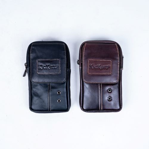 TAS HP PINGGANG PRIA KULIT SAPI ASLI