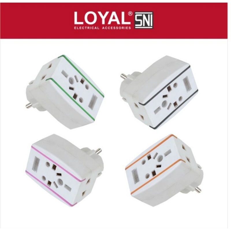 Loyal T serbaguna LY 909. Traveler adaptor Yunior