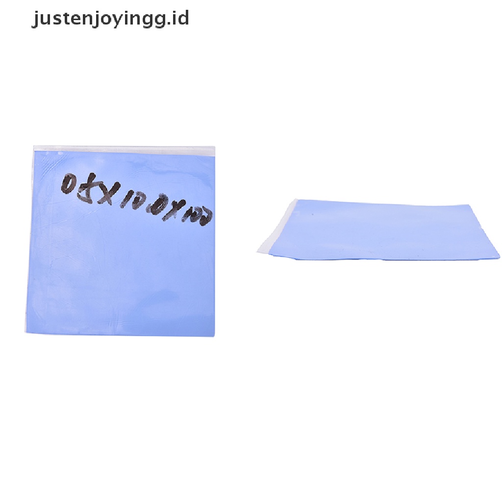 // justenjoyingg.id // Blue GPU CPU Heatsink Cooling Thermal Conductive Silicone Pad100mmx100mmx0.5mm  ~