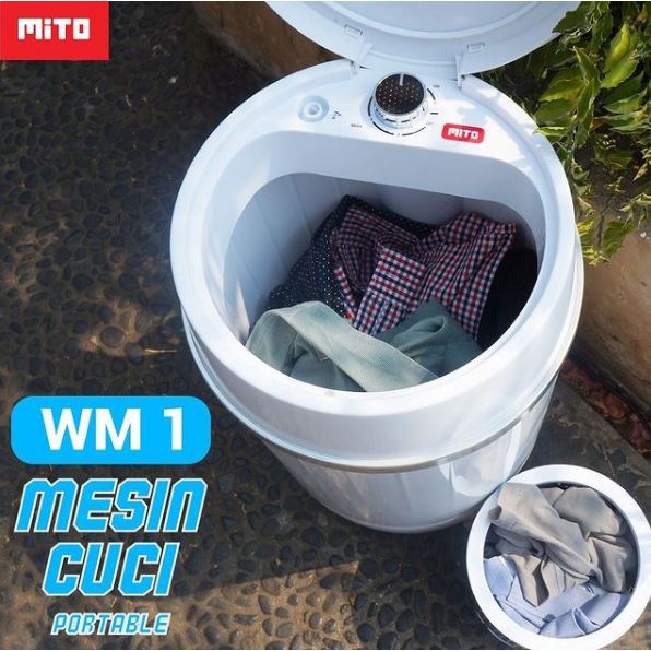 Mesin Cuci Portable Mito WM1 - Mesin Cuci Mini Portable 3,5 KG