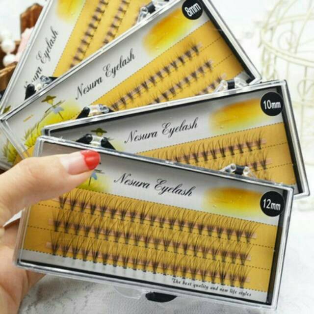 NESURA PREMADE RUSSIAN VOLUME EYELASH 3D 5D 6D 10D LENGKAP MURAH