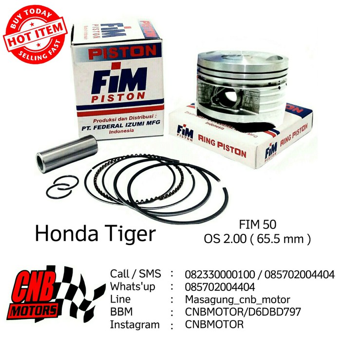 Seker Piston FIM Izumi Tiger OS 200 Diameter 65.5mm