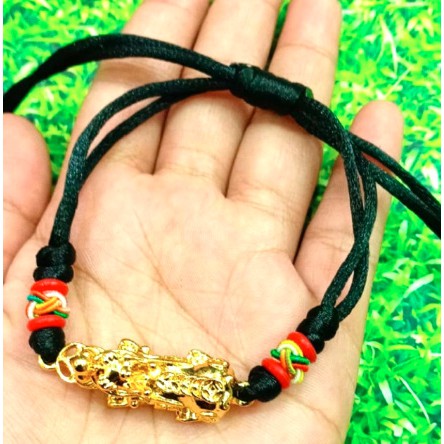 Gelang tangan wanita lapis emas // gelang tangan tali pixu //gelang pixu lapis emas