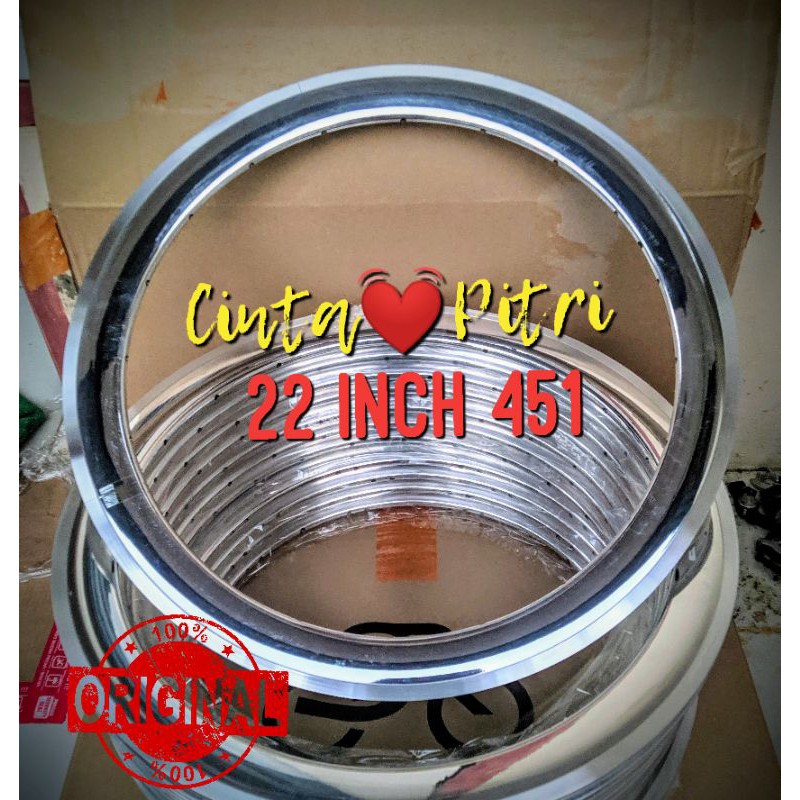 RIMS SILVEROCK 20 451 SILVER SEPEDA LIPAT MINIVELO 20 PLUS NOT WHEELSET RIM CARBON 22