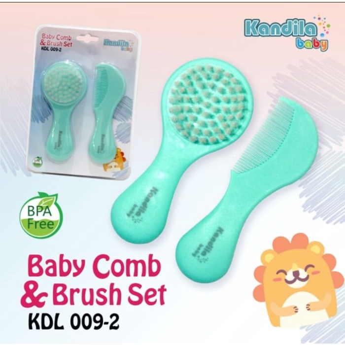 Kandila Baby Comb &amp; Brush Set / Sisir Bayi