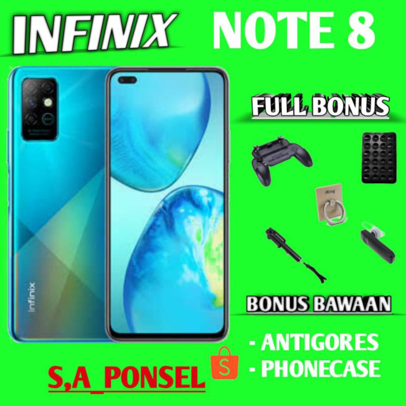 INFINIX NOTE 8 RAM 6/64 GB RAM 6/128 GB GARANSI RESMI